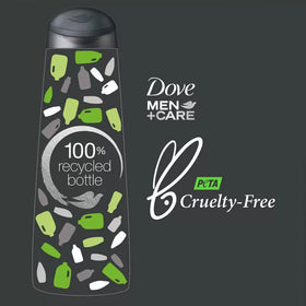 Dove Men+Care travel bundle staged on bathroom counter demonstrating convenient grooming