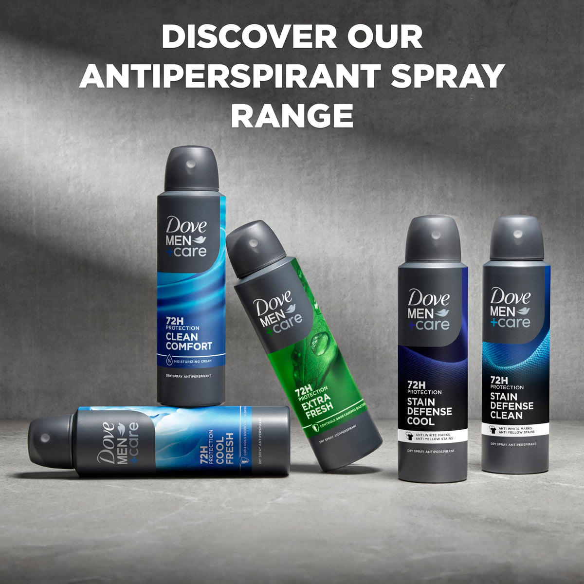 Dove Men+Care can held in hand to show 3.8 oz size