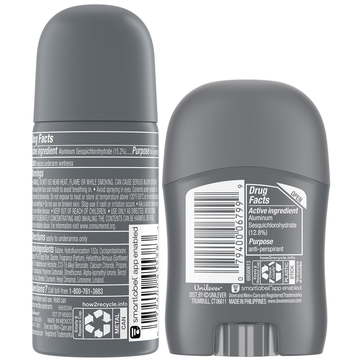 Dove Men+Care spray closeup highlights fast dry finish and quick freshness benefit