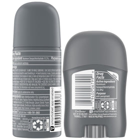 Dove Men+Care spray closeup highlights fast dry finish and quick freshness benefit