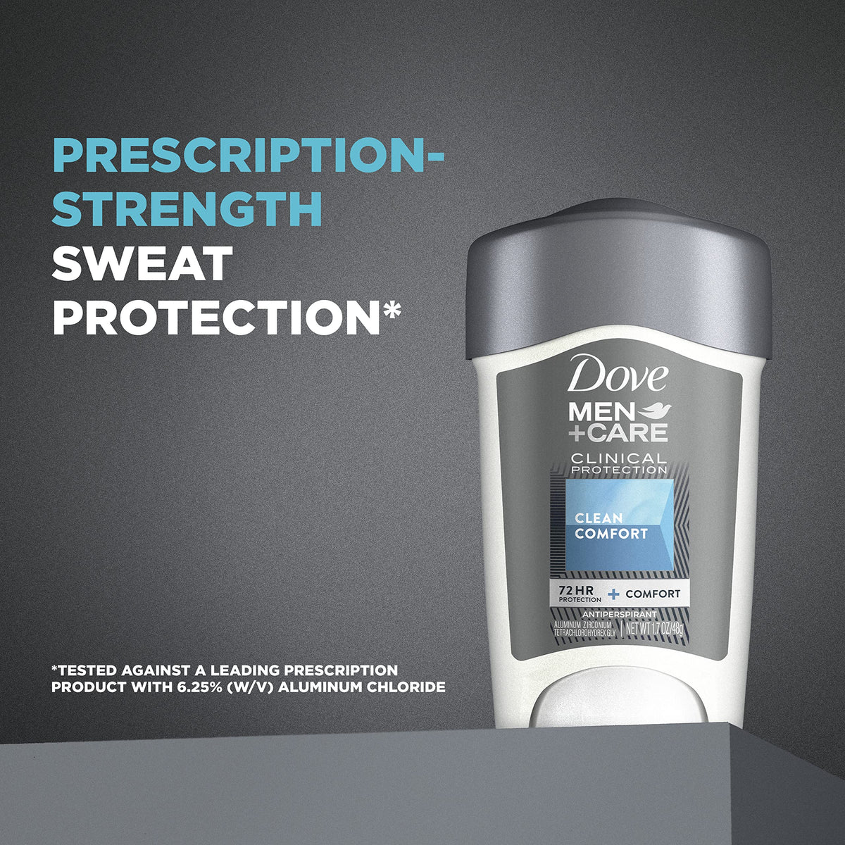 Dove Men+Care three-pack grouped to show value and long-lasting supply