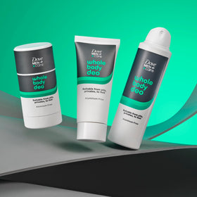 Dove Men+Care aloe and bamboo ingredients visual showing fresh scent benefit