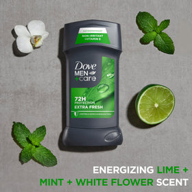 Dove Men+Care texture twist up revealing creamy formula for comfort