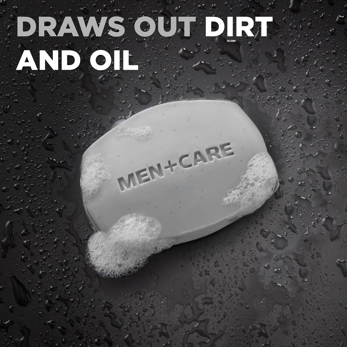 Dove Men+Care used on face to cleanse and gently exfoliate for clearer skin
