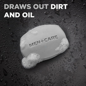Dove Men+Care used on face to cleanse and gently exfoliate for clearer skin