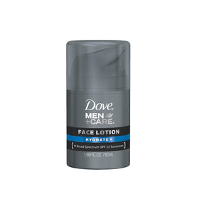 Dove Men+Care front tube showing product and benefit of daily hydration