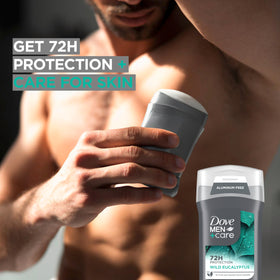 DOVE MEN + CARE demonstrated in hand for quick underarm application