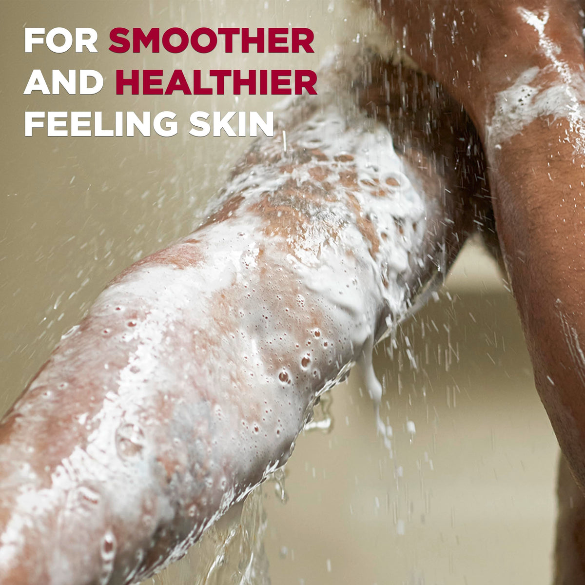 DOVE MEN + CARE in-shower lifestyle image showing refreshing citrus-cedarwood scent benefit