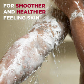 DOVE MEN + CARE in-shower lifestyle image showing refreshing citrus-cedarwood scent benefit