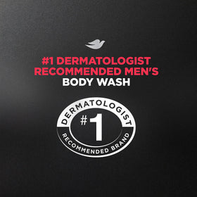 DOVE MEN + CARE in-shower shot illustrating rich foam and thorough body cleansing