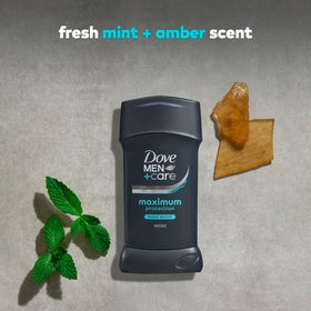 DOVE MEN + CARE stick on bathroom counter showing daily routine convenience