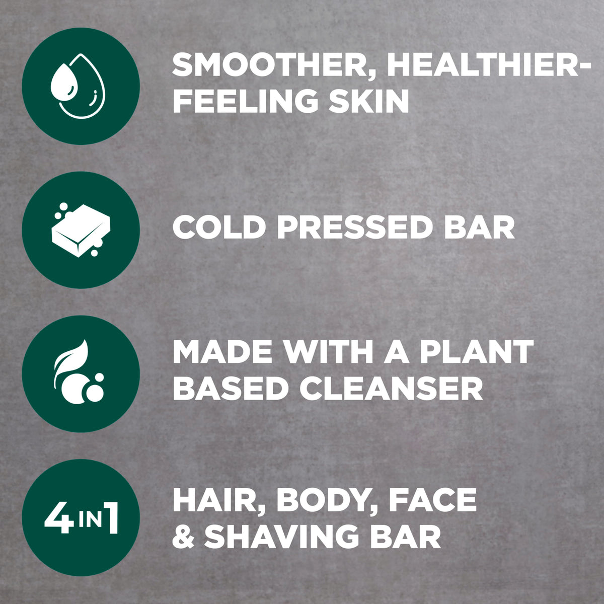 DOVE MEN + CARE label close-up revealing plant-based and cruelty-free claims