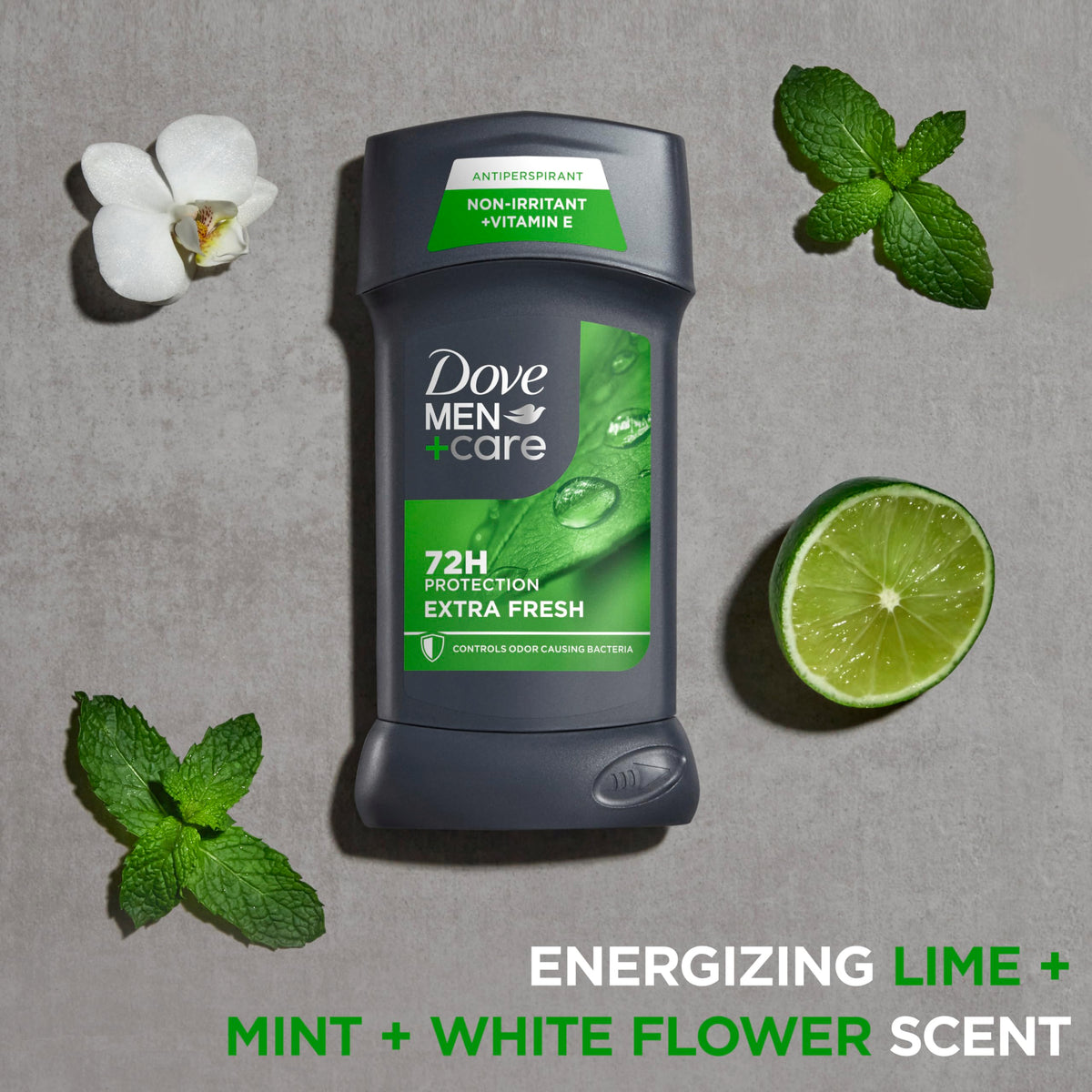DOVE MEN + CARE label and ingredient panel clear view to check moisturizing formula benefits