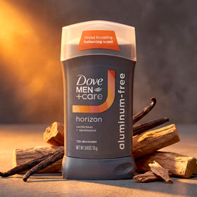 DOVE MEN + CARE product label showing ingredients and PETA cruelty‑free certification