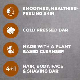 DOVE MEN + CARE lather in hand demonstrating rich foam and cleansing
