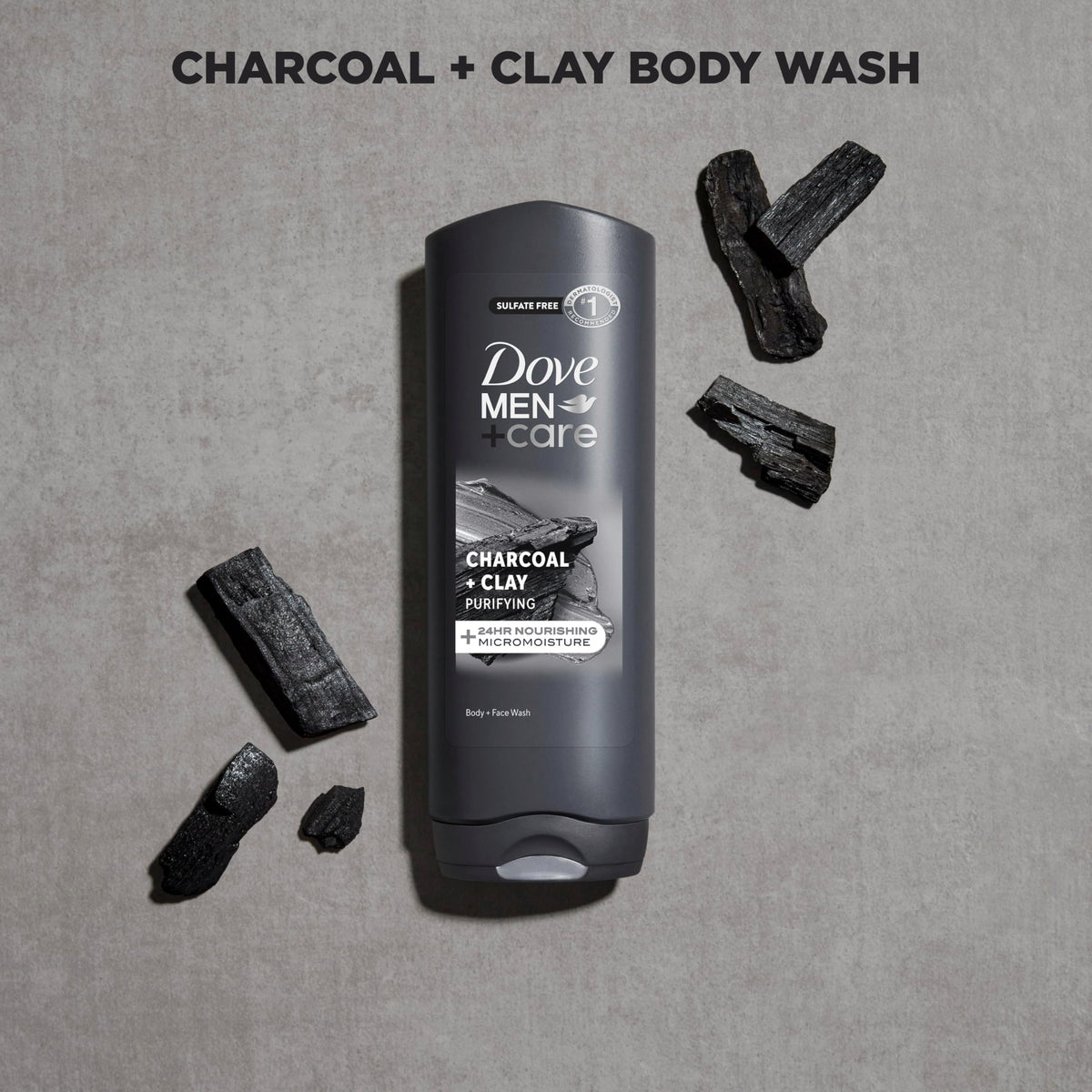 DOVE MEN + CARE rich lather texture close-up for deep cleansing