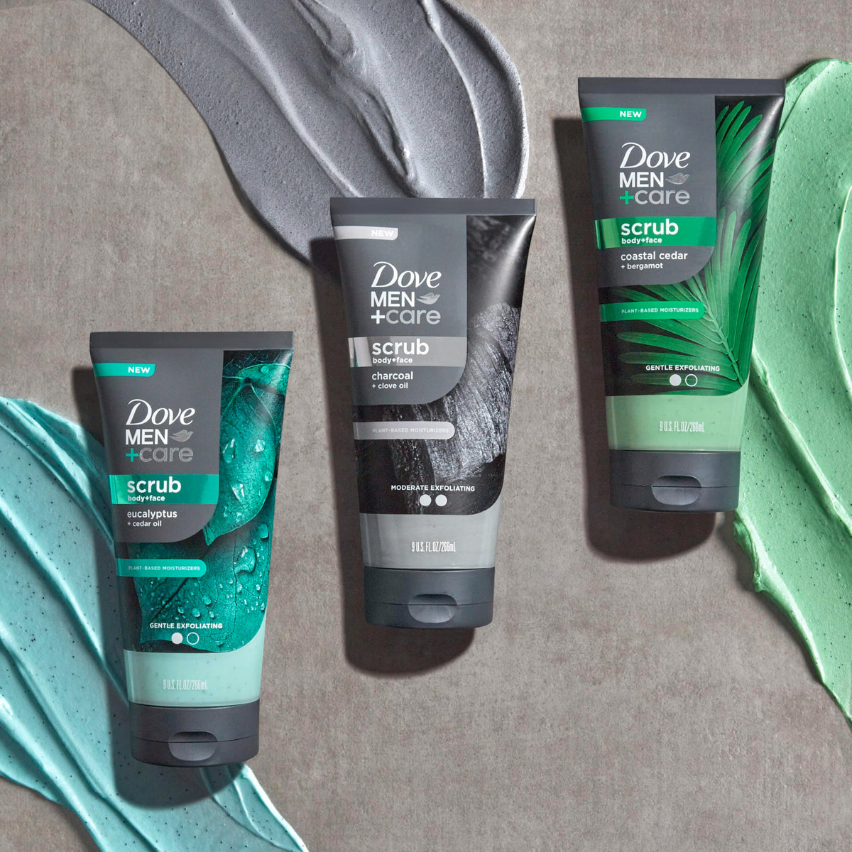 DOVE MEN + CARE lifestyle bath scene promoting relaxing grooming ritual