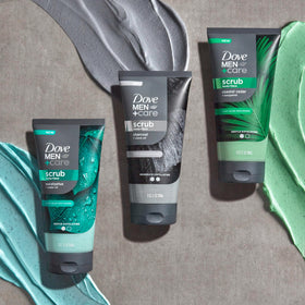 DOVE MEN + CARE lifestyle bath scene promoting relaxing grooming ritual