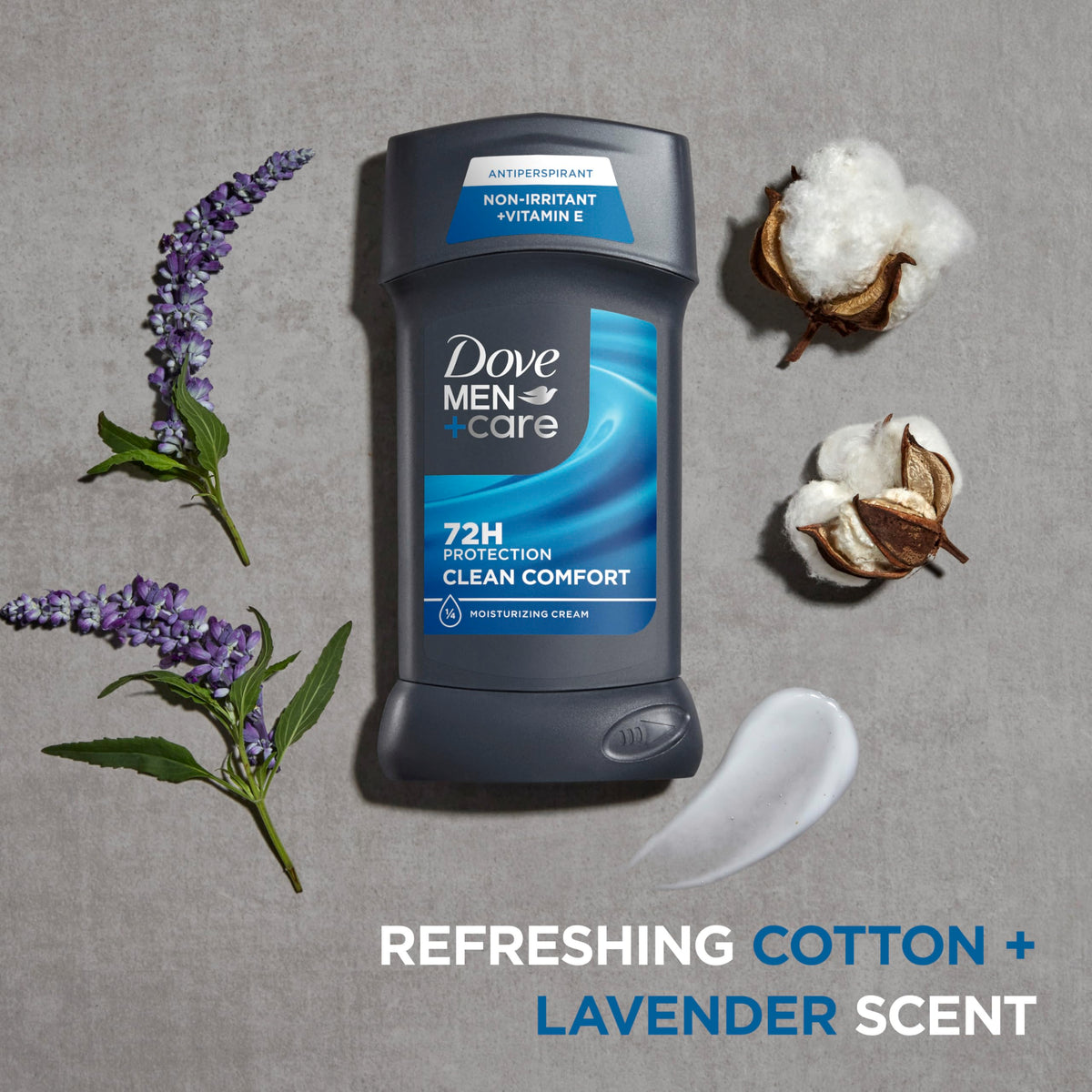 Dove Men+Care man applying stick showing confident sweat control