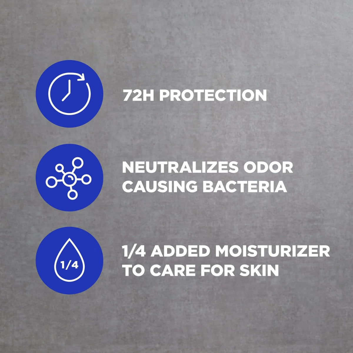 Dove Men+Care stick in hand showing 2.7 oz scale and travel-ready convenience