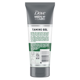Dove Men+Care open cap with gel texture visible to show smooth, non-greasy formula