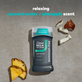 DOVE MEN + CARE applying stick to underarm for long-lasting freshness
