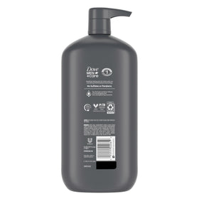 DOVE MEN + CARE pump dispensing rich lather for easy application and fast cleansing