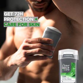 Dove Men+Care recyclable packaging with How2Recycle guidance visible