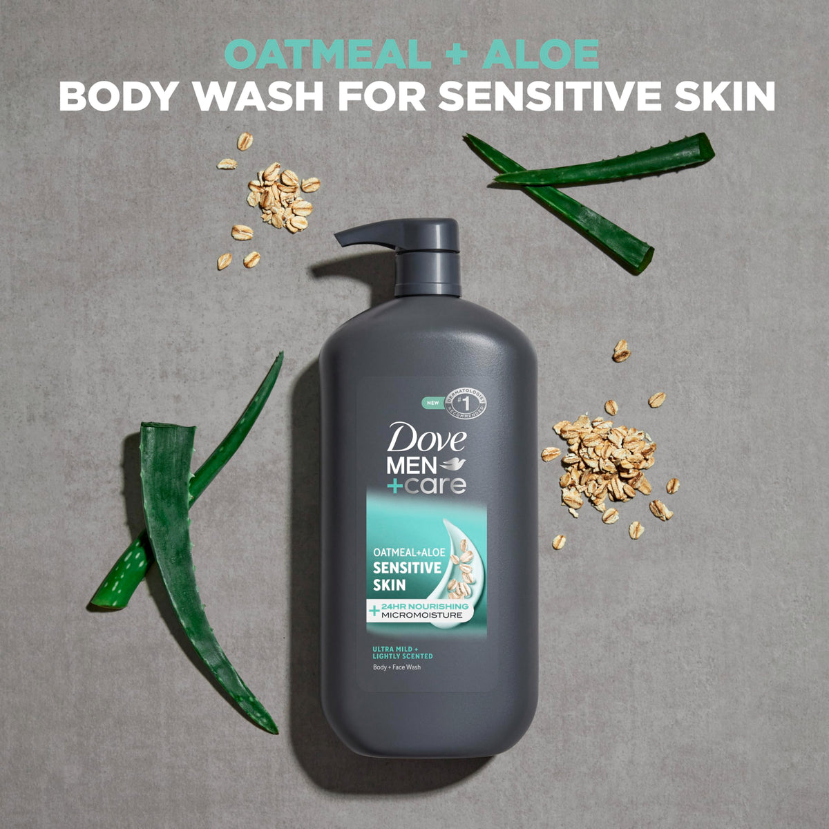 DOVE MEN + CARE creamy foam texture close-up showing hydration