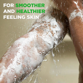 DOVE MEN + CARE in-shower scene with man using wash, conveys refreshing clean
