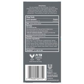 DOVE MEN + CARE stick with cap off ready to apply for quick protection