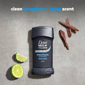 DOVE MEN + CARE stick staged in bathroom for daily grooming routine