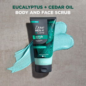 DOVE MEN + CARE close-up of scrub texture for effective exfoliation