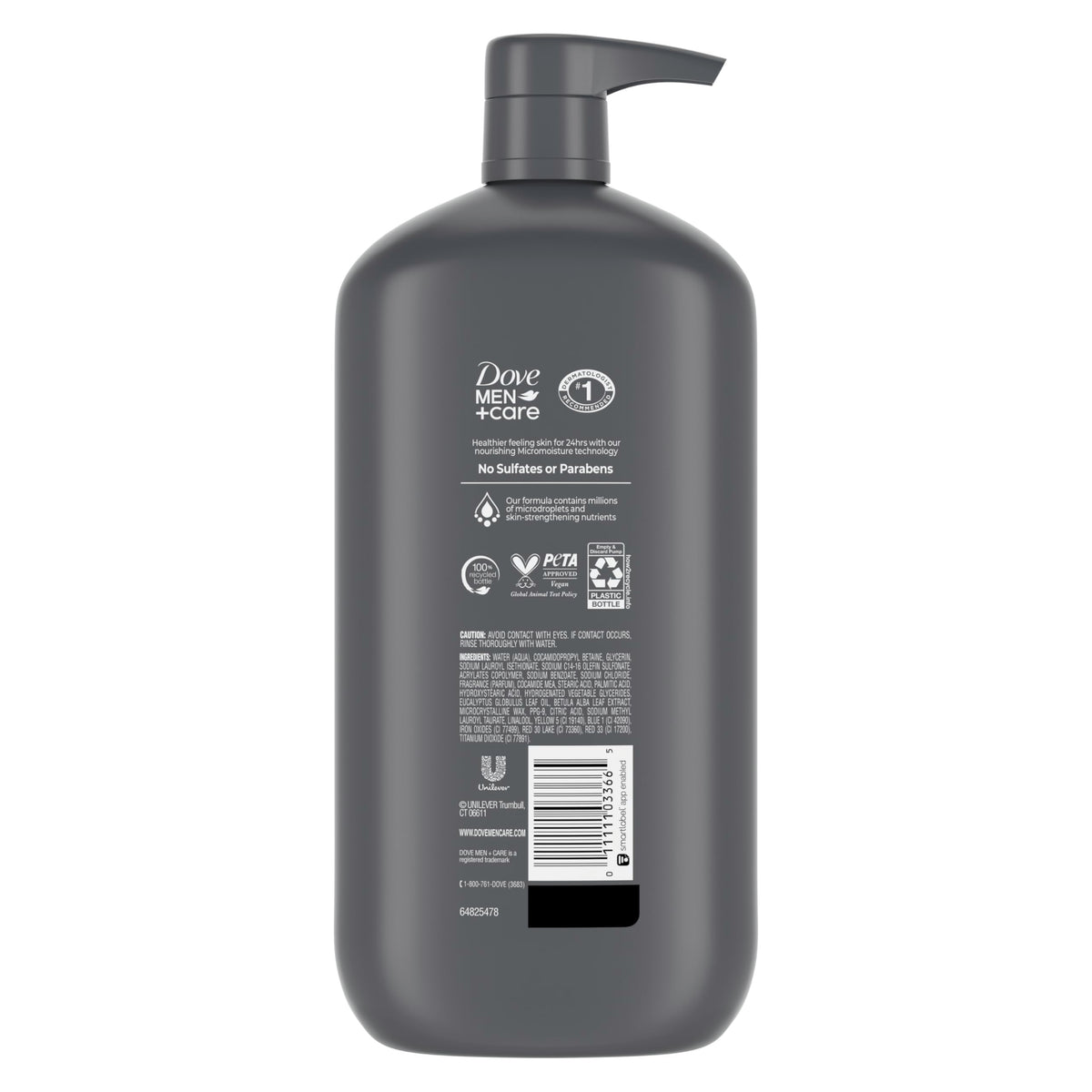 DOVE MEN + CARE close-up foam texture illustrating rich lather and hydration benefit