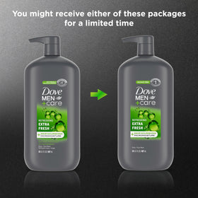 DOVE MEN + CARE rich lather texture on hand, demonstrates creamy hydration