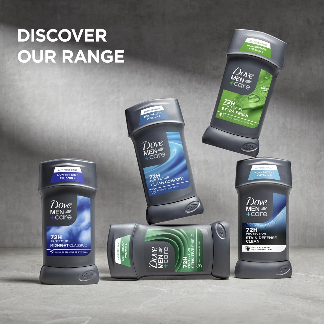 Dove Men+Care twin pack in lifestyle setting for daily routines