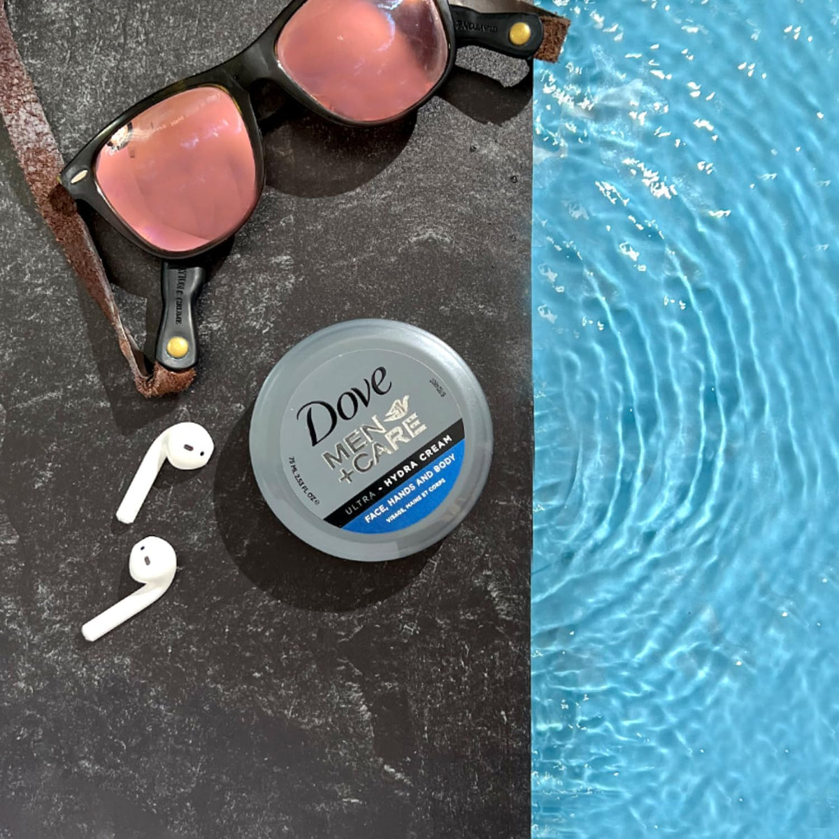 Dove Men+Care pack of twelve boxed jars offering value and stock-up benefit