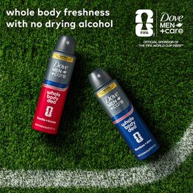 DOVE MEN + CARE vanilla and cocoa imagery evoking smooth scent and comforting freshness