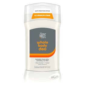 Dove Men+Care front packaging showing 3 oz stick and benefit of 72H odor control
