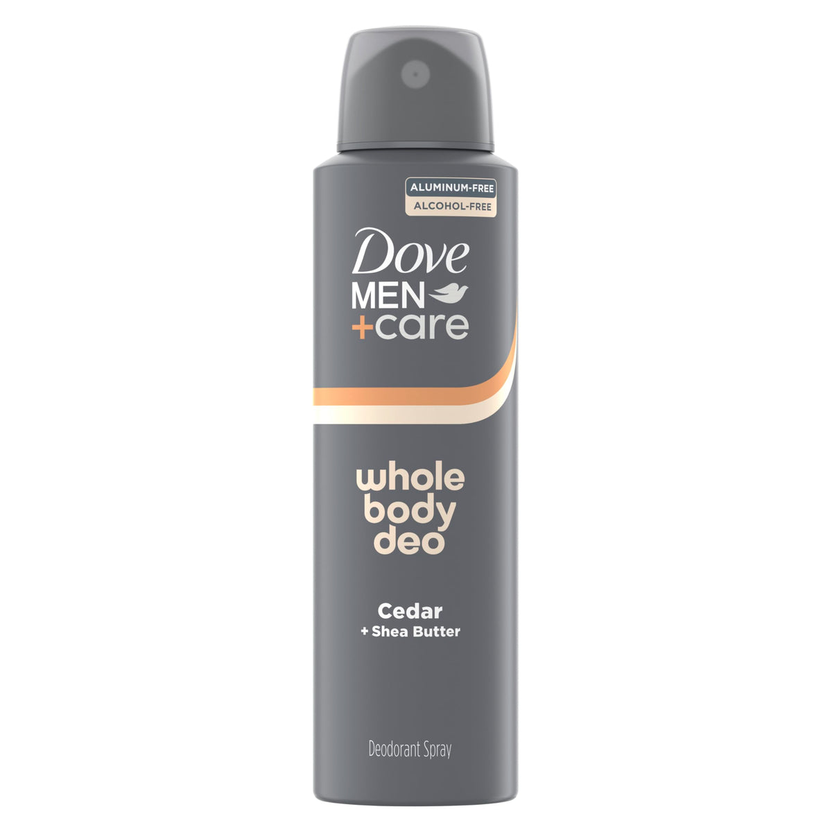 DOVE MEN + CARE front packaging showing cedar shea scent and benefits