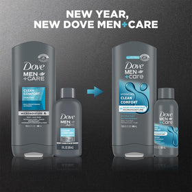 Dove Men+Care pump detail highlighting easy one-handed dispensing
