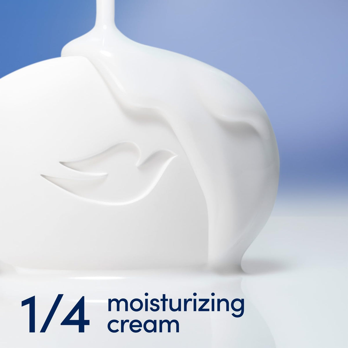 Lather detail from Dove bar showing gentle suds and softening effect
