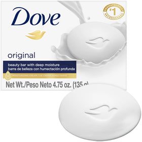 Dove original front packaging showing brand and moisturizing benefit