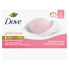 Dove Pink Rosa bar producing creamy lather for gentle cleansing