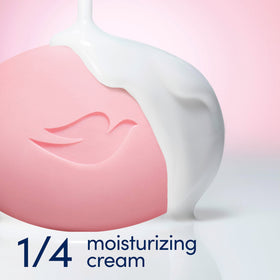 Dove Pink Rosa bar on a draining soap dish to preserve bar longevity