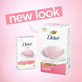 Dove Pink Rosa single bar angled to show smooth texture and moisturization