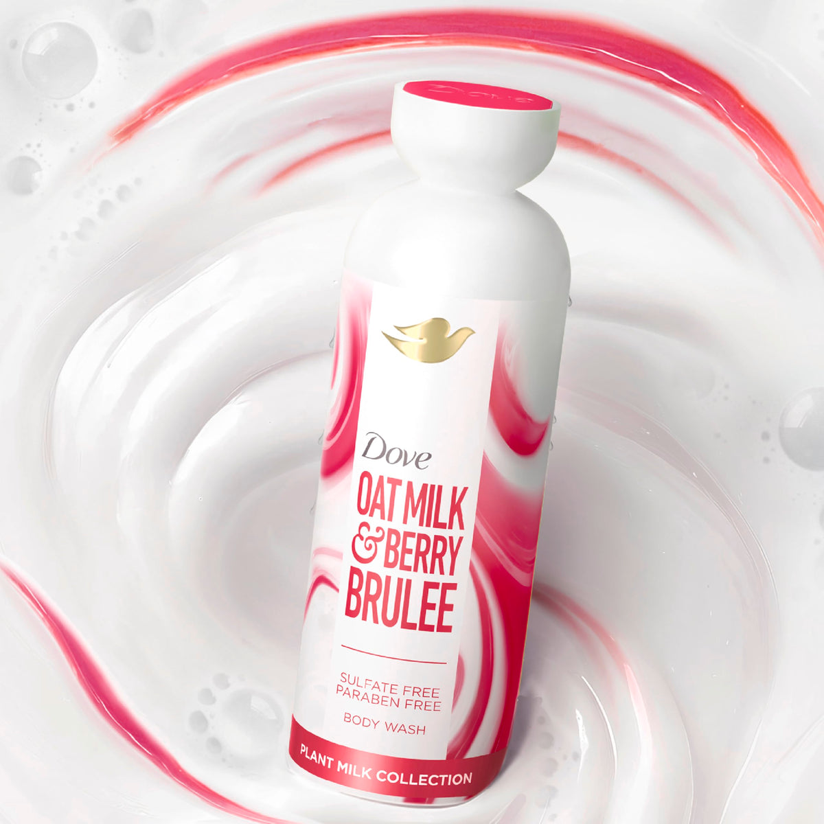 Lifestyle shot of Dove body wash in shower delivering moisturizing cleanse