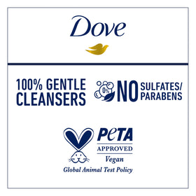 Oat and berries beside Dove bottle illustrating natural plant milk blend