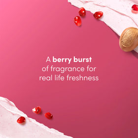 Hand scooping Dove scrub showing easy application and moisturizing feel