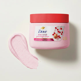 Recycled plastic label on Dove jar highlighting sustainable packaging